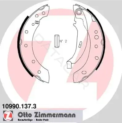 Колодки ручника ZIMMERMANN 10990.137.3