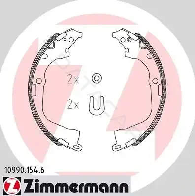 Барабанные колодки ZIMMERMANN 10990.154.6