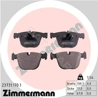 Тормозные колодки ZIMMERMANN 23731.170.1