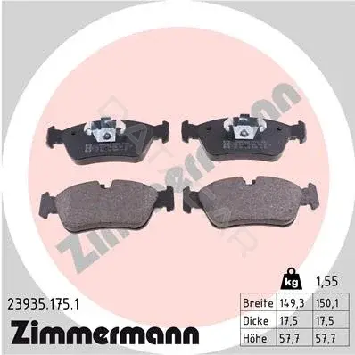 Тормозные колодки ZIMMERMANN 23935.175.1