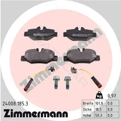 Тормозные колодки ZIMMERMANN 24008.185.3