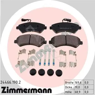 Тормозные колодки ZIMMERMANN 24466.190.2