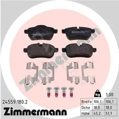 Тормозные колодки ZIMMERMANN 24559.180.2