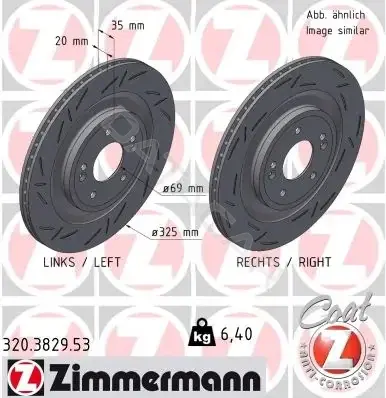 Тормозные диски ZIMMERMANN 320.3829.53