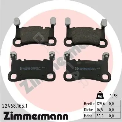 Тормозные колодки ZIMMERMANN 22468.165.1