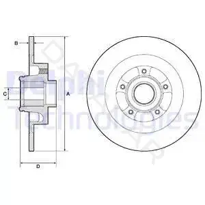 Тормозные диски DELPHI BG9134RS
