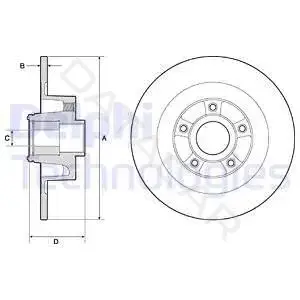 Тормозные диски DELPHI BG9135RS