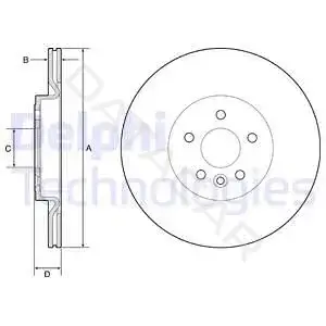 Тормозные диски DELPHI BG4786C