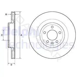 Тормозные диски DELPHI BG9146C