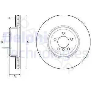 Тормозные диски DELPHI BG9158C