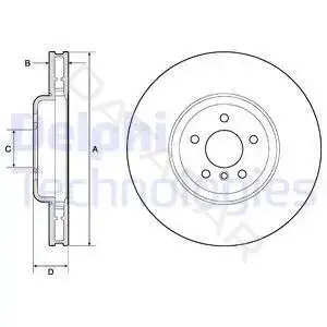 Тормозные диски DELPHI BG9161C