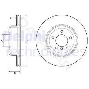Тормозные диски DELPHI BG9162C