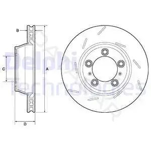Тормозные диски DELPHI BG9164C