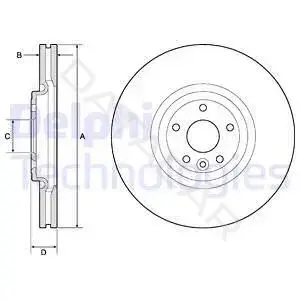 Тормозные диски DELPHI BG9167C