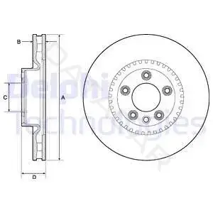 Тормозные диски DELPHI BG9168C
