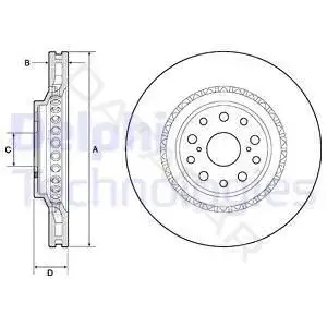 Тормозные диски DELPHI BG9186C