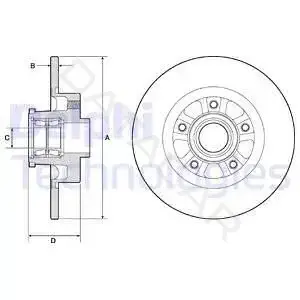 Тормозные диски DELPHI BG9190RSC