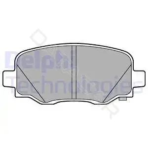 Тормозные колодки DELPHI LP3194