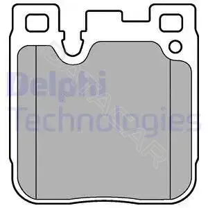 Тормозные колодки DELPHI LP3249