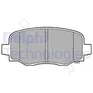 Тормозные колодки DELPHI LP3253