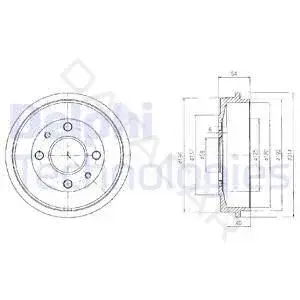 Тормозной барабан DELPHI BF200