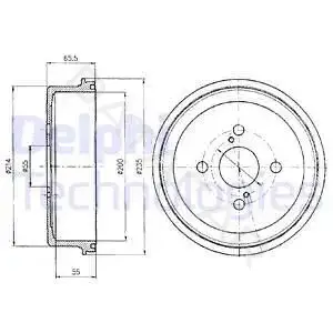 Тормозной барабан DELPHI BF278