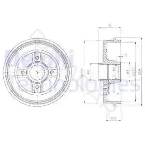 Тормозной барабан DELPHI BF427