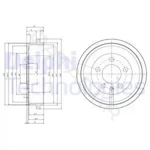Тормозной барабан DELPHI BF463