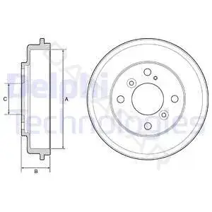 Тормозной барабан DELPHI BF525