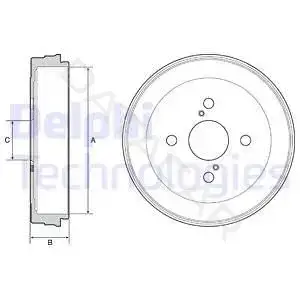 Тормозной барабан DELPHI BF534