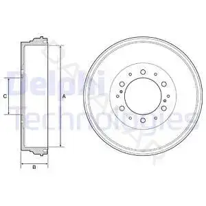 Тормозной барабан DELPHI BF537