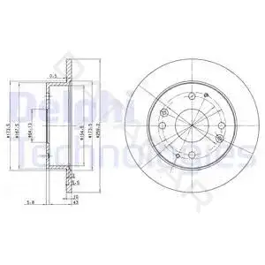 Тормозные диски DELPHI BG2666