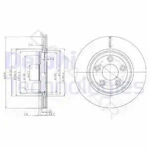 Тормозные диски DELPHI BG3512