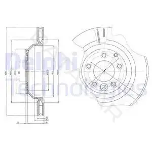Тормозные диски DELPHI BG4070