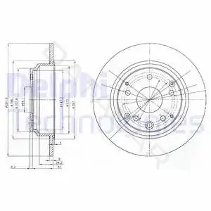 Тормозные диски DELPHI BG4095