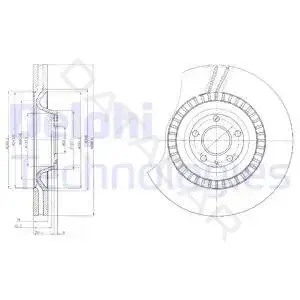 Тормозные диски DELPHI BG9065C