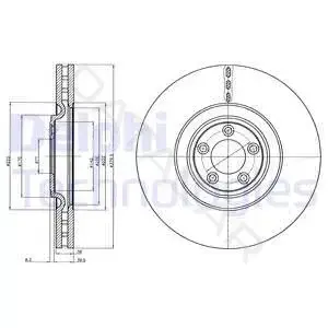 Тормозные диски DELPHI BG9102C