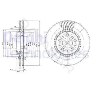 Тормозные диски DELPHI BG9514
