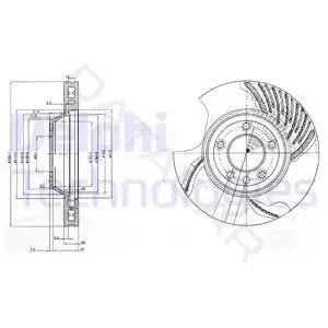 Тормозные диски DELPHI BG9774