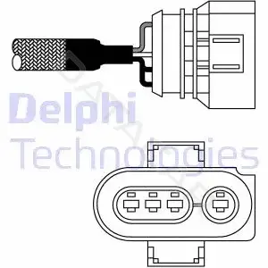 Лямбда-зонд DELPHI ES10987-12B1