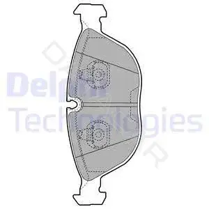 Тормозные колодки DELPHI LP1002