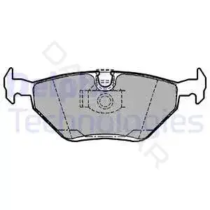 Тормозные колодки DELPHI LP1107