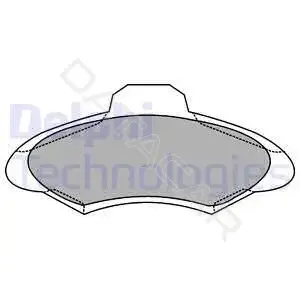 Тормозные колодки DELPHI LP1139