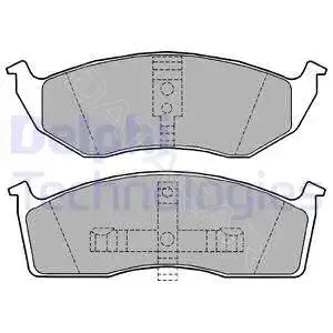 Тормозные колодки DELPHI LP1164