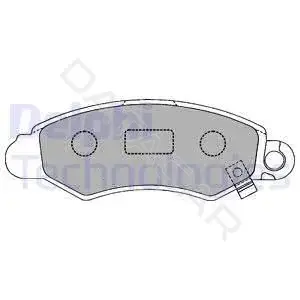 Тормозные колодки DELPHI LP1318