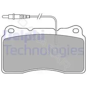 Тормозные колодки DELPHI LP1516
