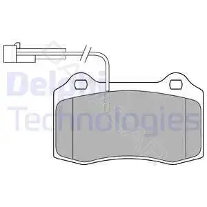 Тормозные колодки DELPHI LP1543