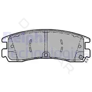 Тормозные колодки DELPHI LP1612