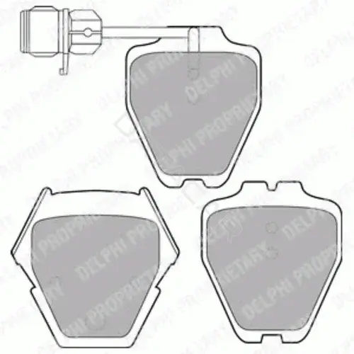 Тормозные колодки DELPHI LP1633
