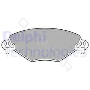 Тормозные колодки DELPHI LP1654